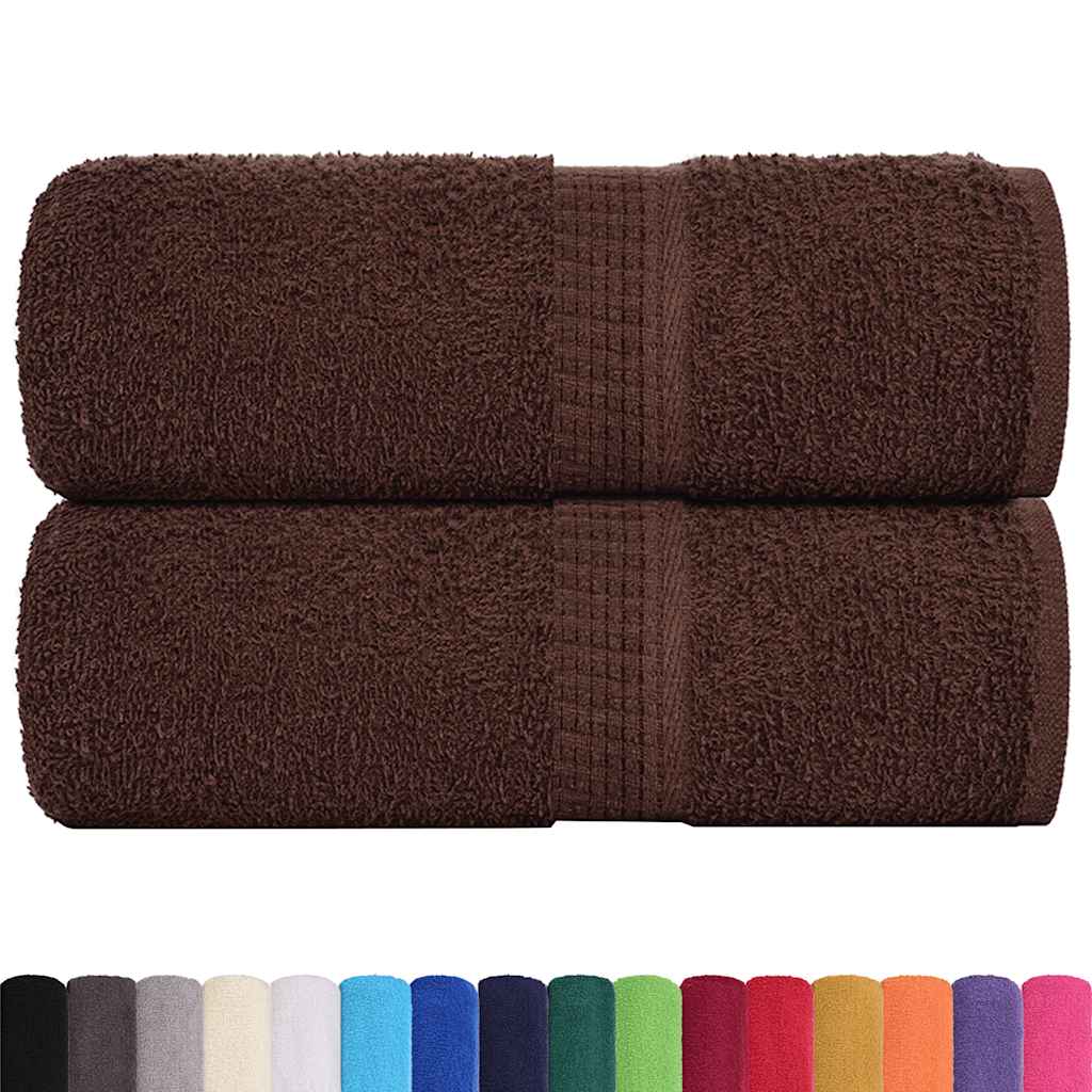Ručnici za pranje ŽABA 2 kom. Smeđe 30x30 cm 360 g/m²