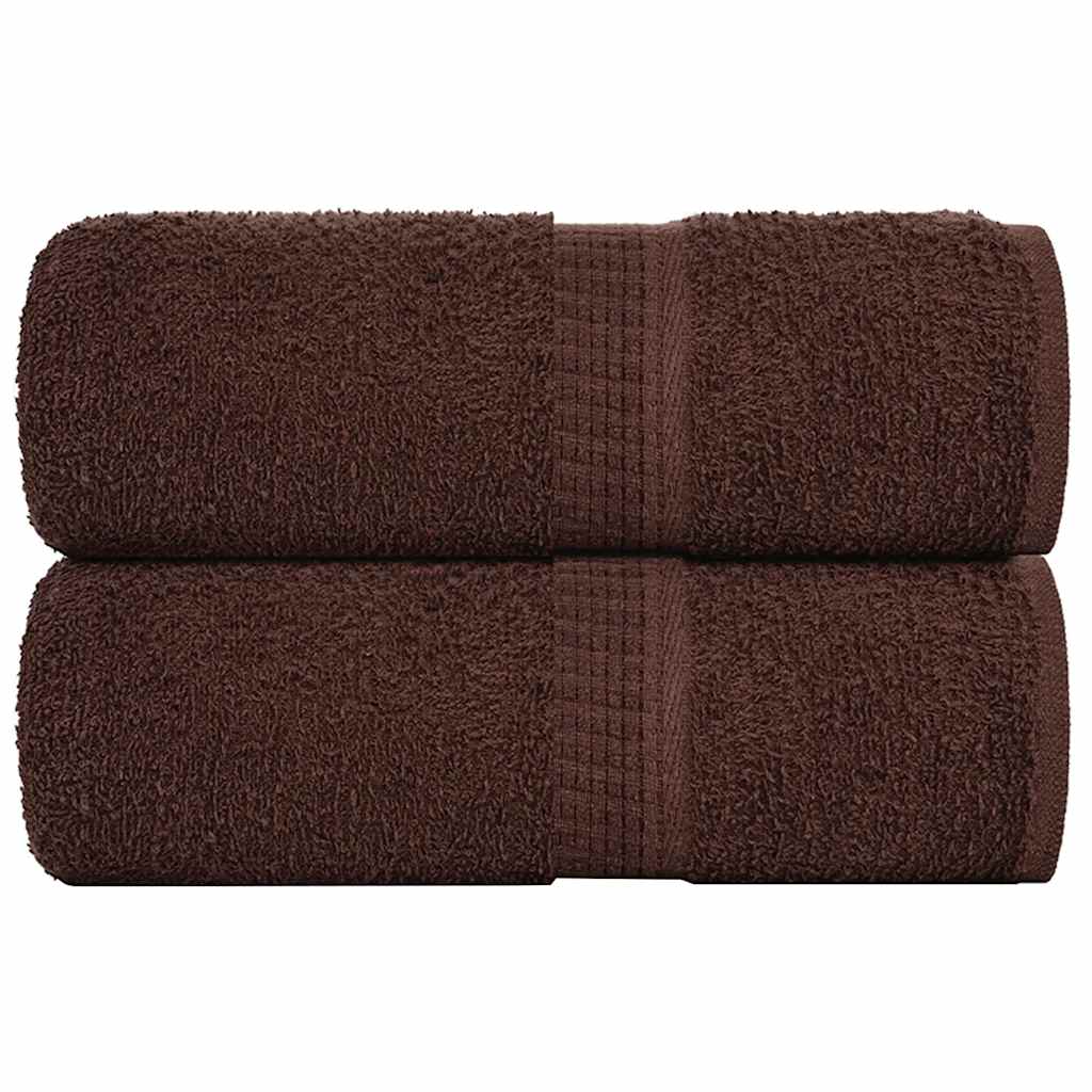 Ručnici za goste FROGN 2 kom. Smeđi 30x50 cm 360 g/m²