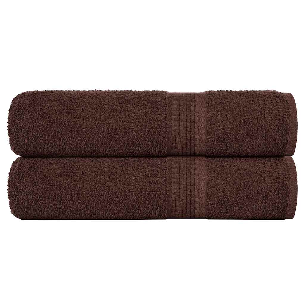 Ručnici za ruke FROGN 2 kom. Smeđi 50x100 cm 360 g/m²