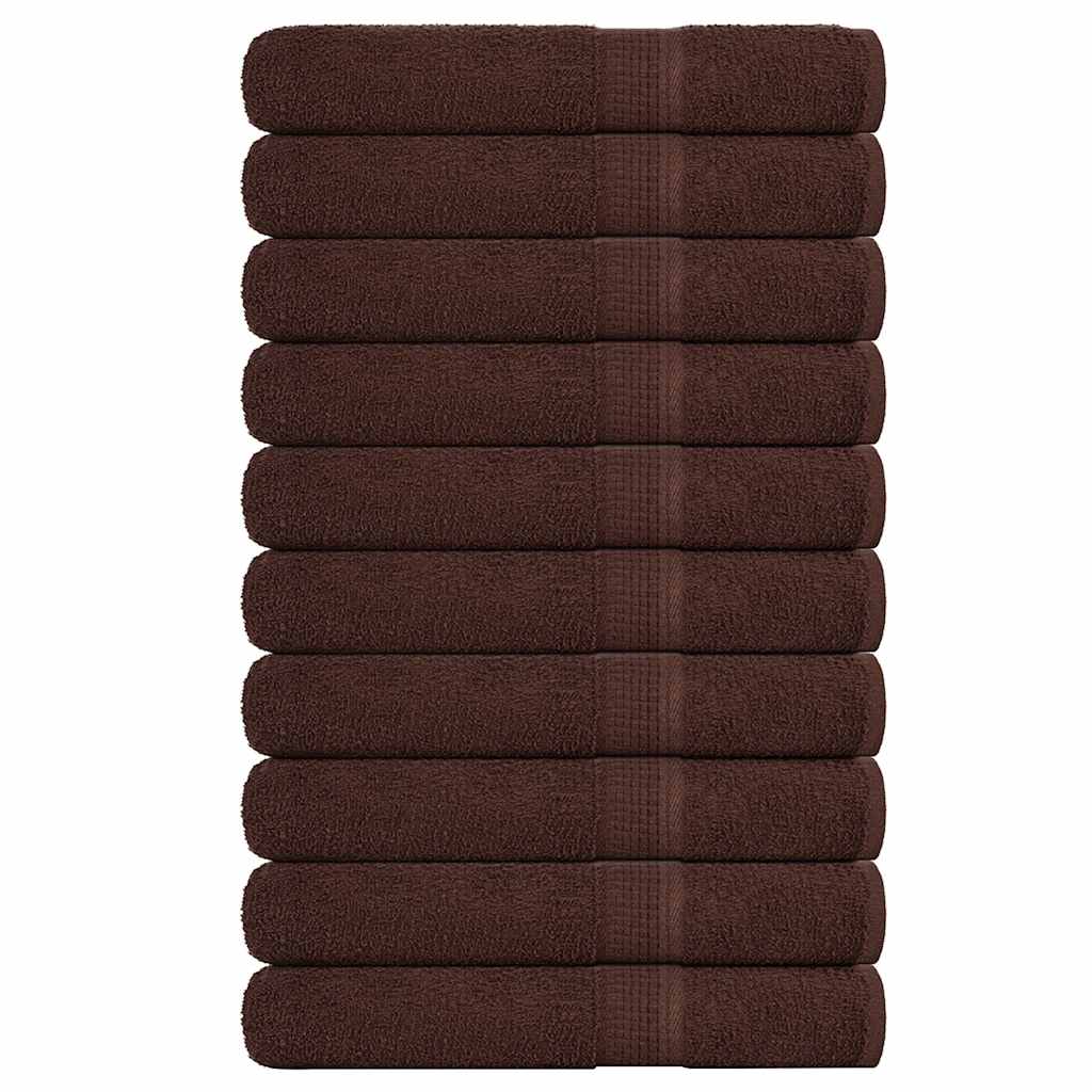 Ručnici za saunu FROGN 10 kom smeđi 80x200 cm 360 g/m²