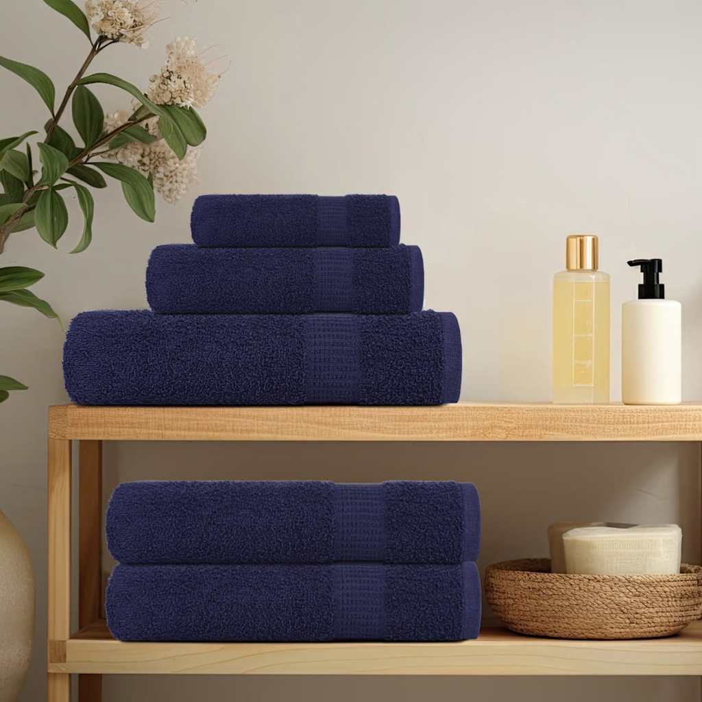 Ručnici za pranje FROGN 10 kom tamnoplave boje 30x30 cm 360 g/m²