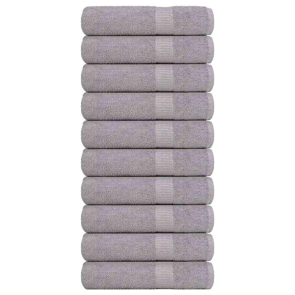 Ručnici za ruke FROGN 10 kom sivi 50x100 cm 360 g/m²