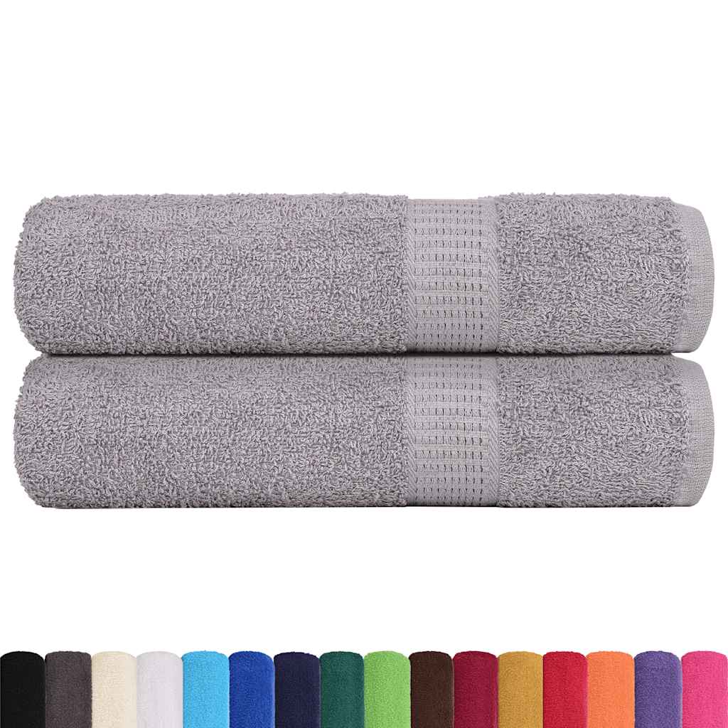 Ručnici za kupanje FROGN 2 kom sivi 100x150 cm 360 g/m²