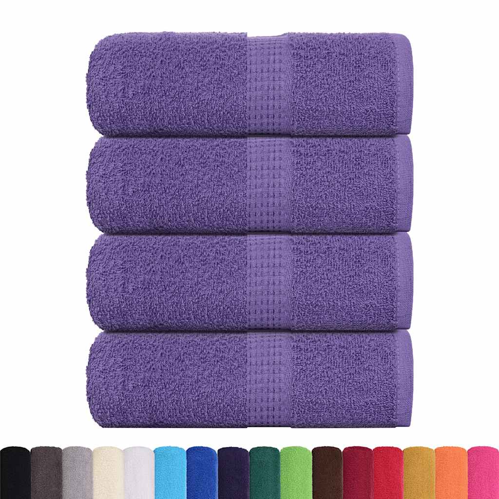 Ručnici za pranje FROGN 4 kom. ljubičaste 30x30 cm 360 g/m²
