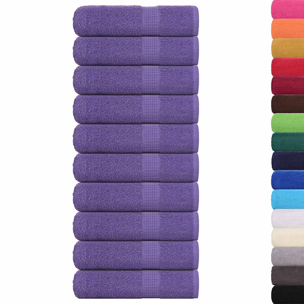 Ručnici za tuširanje FROGN 10 kom ljubičaste 70x140 cm 360 g/m²