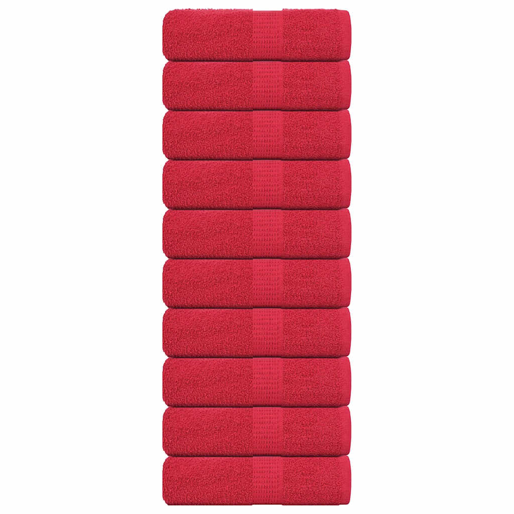 Ručnici za goste FROGN 10 kom. crveni 30x50 cm 360 g/m²
