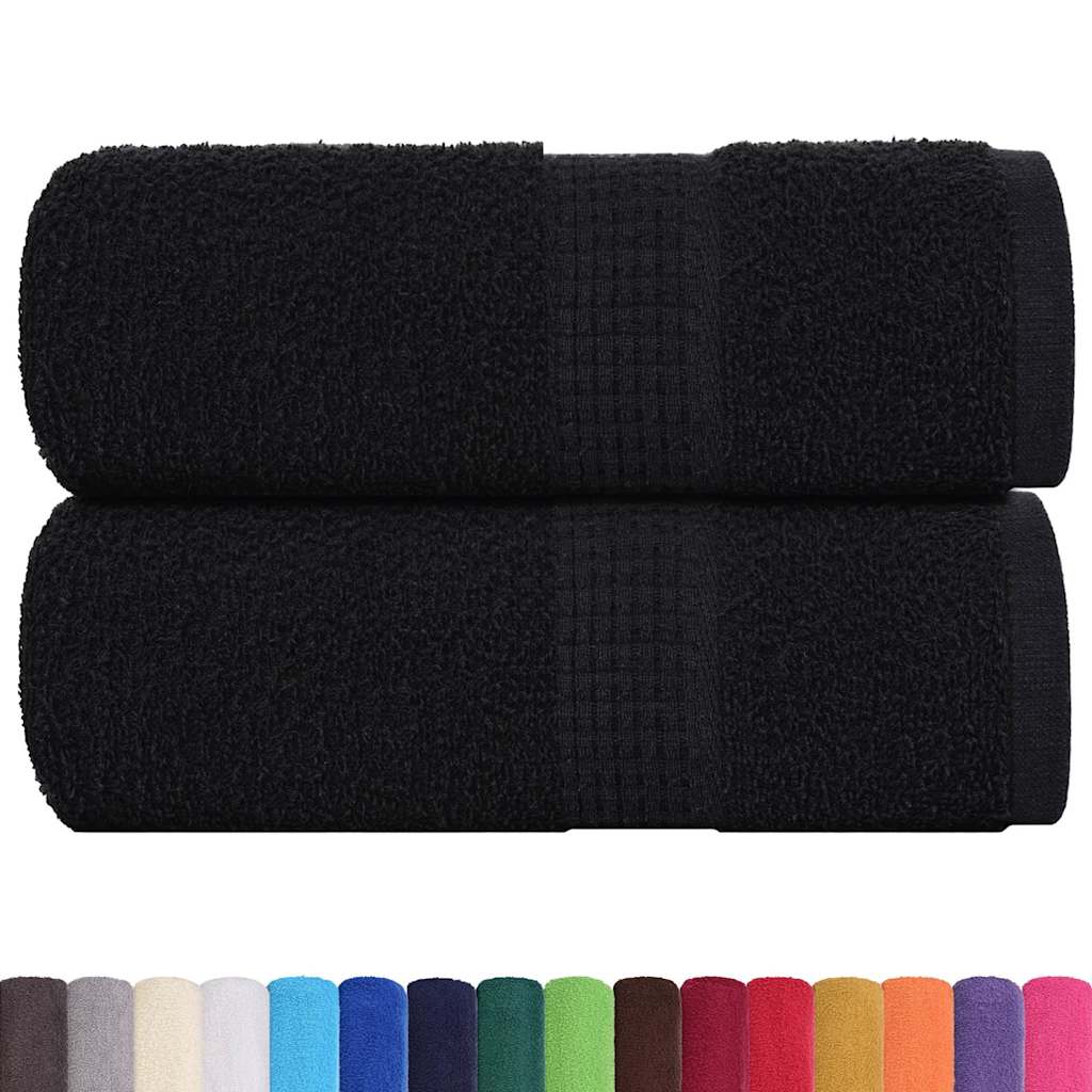Ručnici za pranje FROGN 2 kom. Crne 30x30 cm 360 g/m²