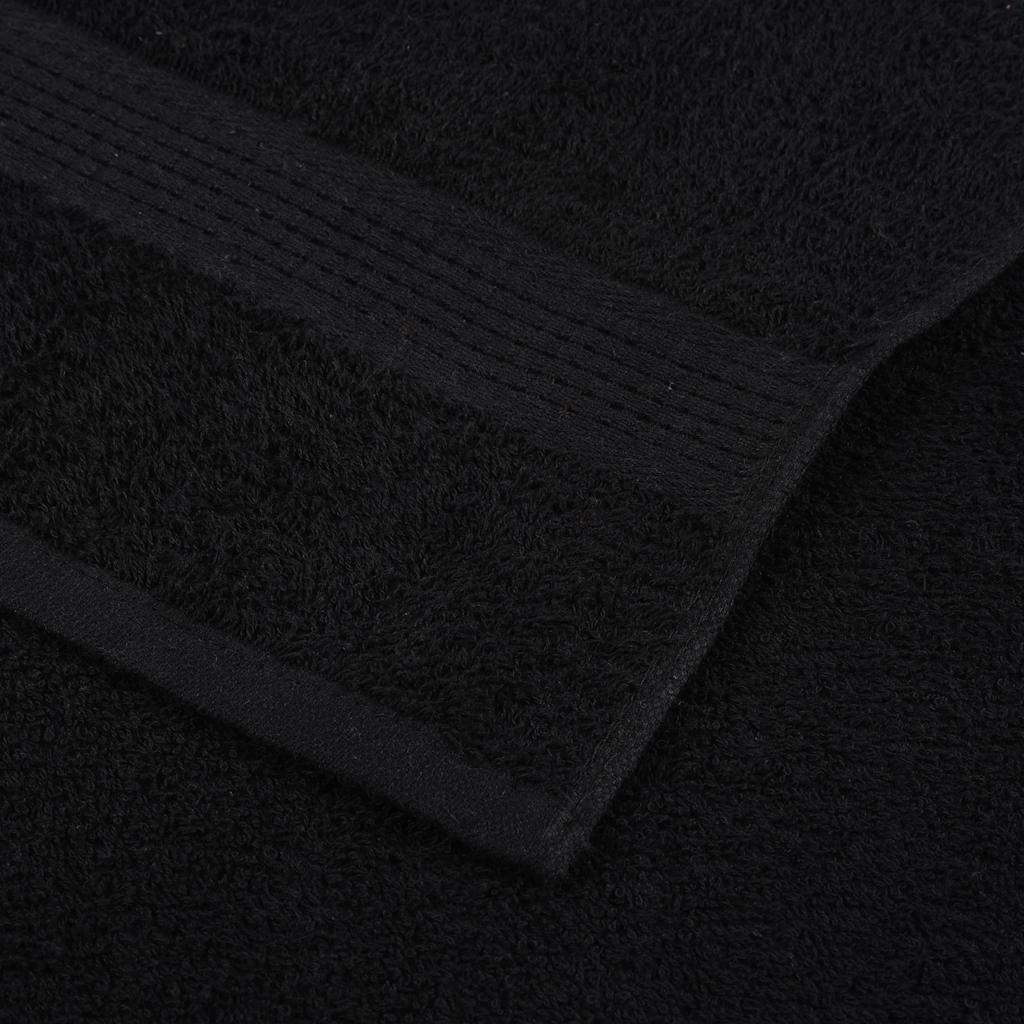 Ručnici za pranje FROGN 10 kom crne 30x30 cm 360 g/m²
