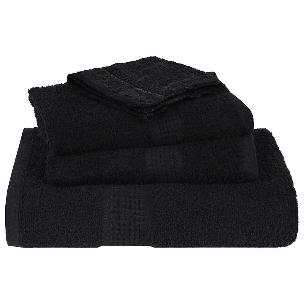 Ručnici za goste FROGN 10 kom. Crni 30x50 cm 360 g/m²