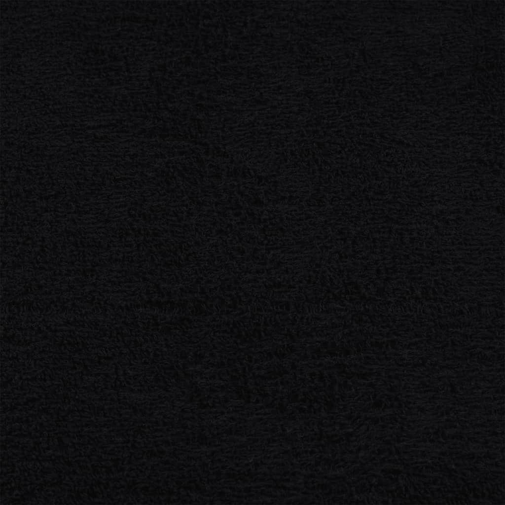 Ručnici za goste FROGN 10 kom. Crni 30x50 cm 360 g/m²