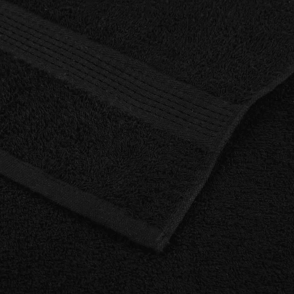 Ručnici za ruke FROGN 2 kom. Crni 50x100 cm 360 g/m²