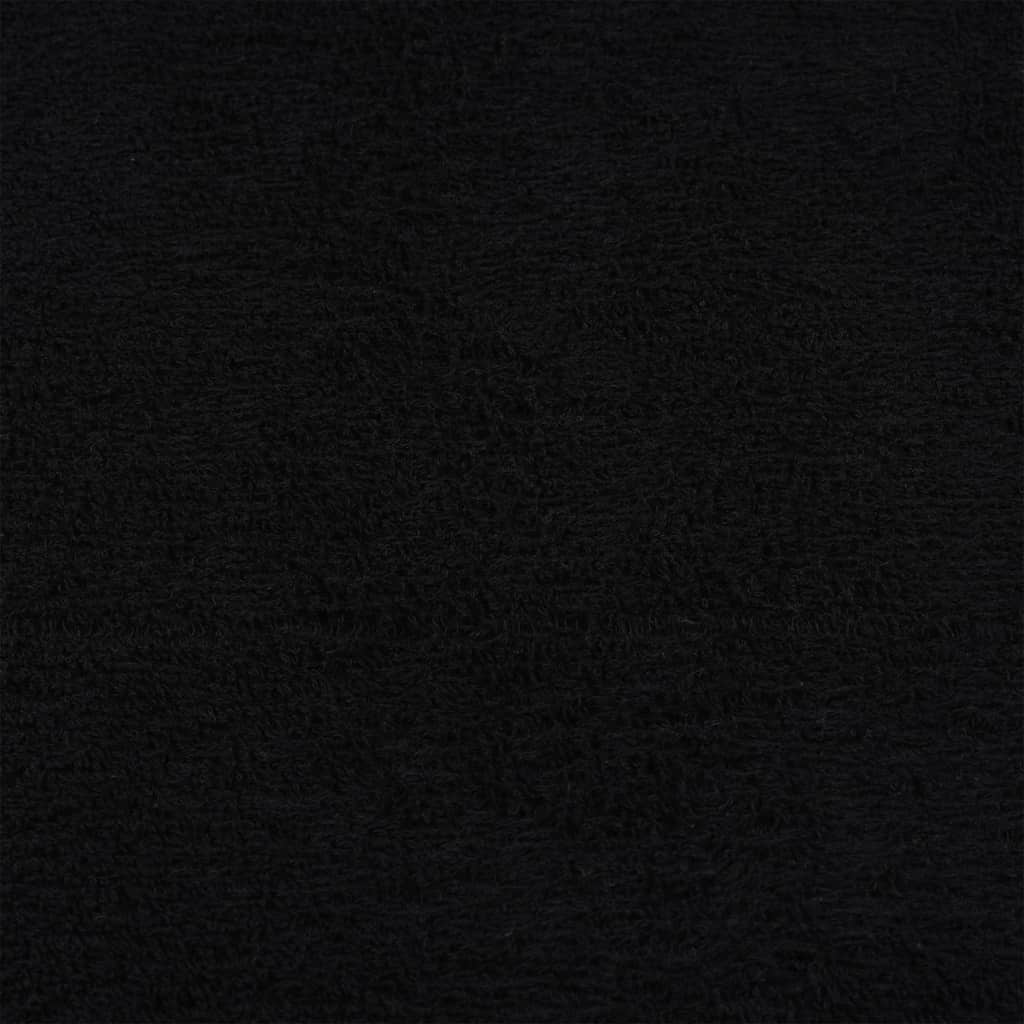 Ručnici za ruke FROGN 10 kom crni 50x100 cm 360 g/m²