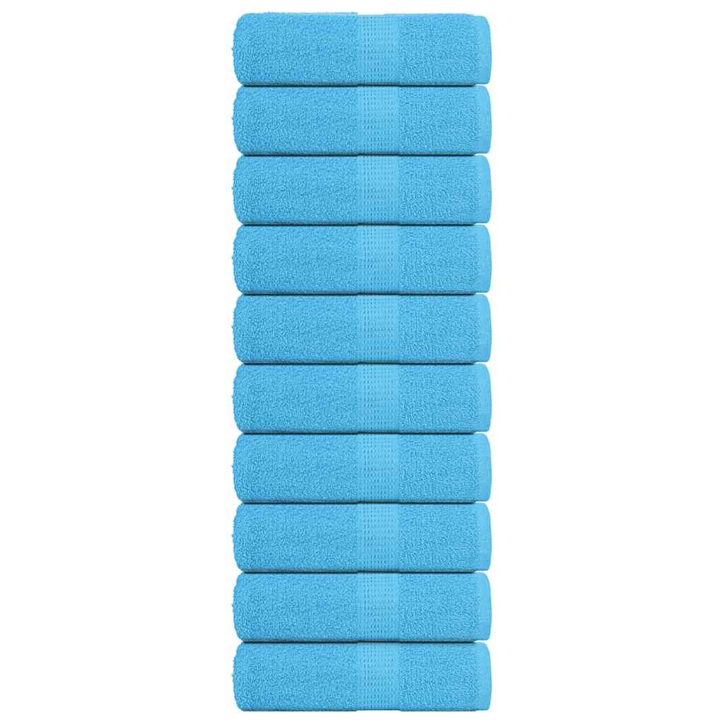 Ručnici za pranje FROGN 10 kom. tirkizne 30x30 cm 360 g/m²