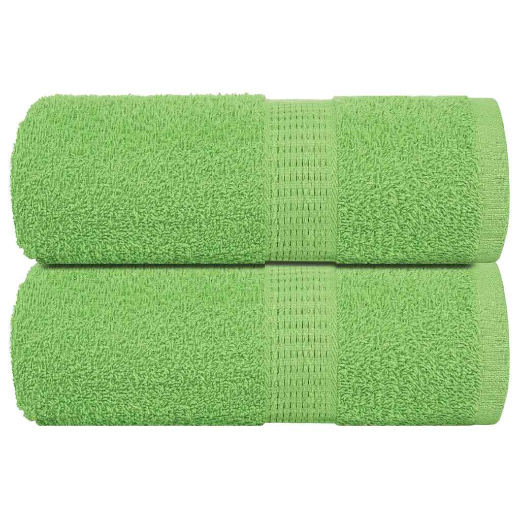 Ručnici za pranje FROGN 2 kom. Zelene boje jabuke 30x30 cm 360 g/m²