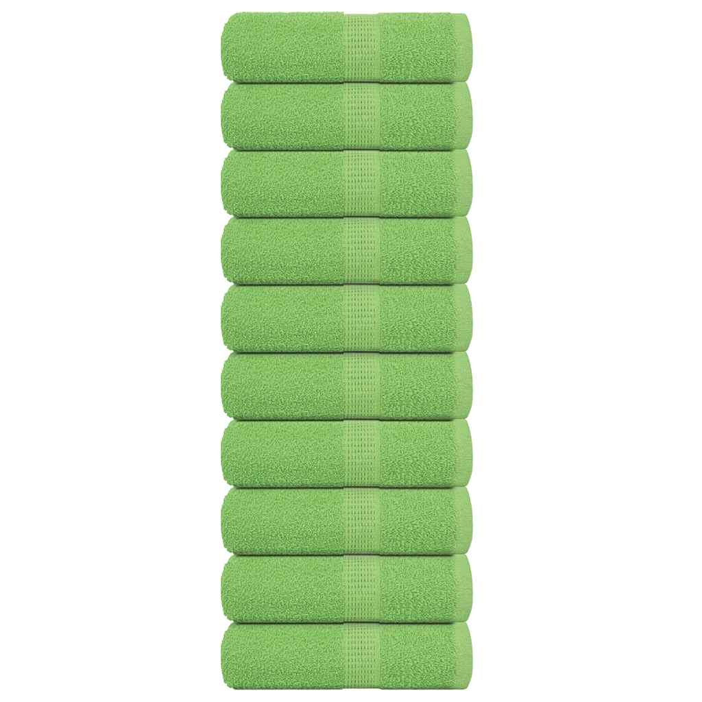 Ručnici za goste FROGN 10 kom. Zelene boje jabuke 30x50 cm 360 g/m²