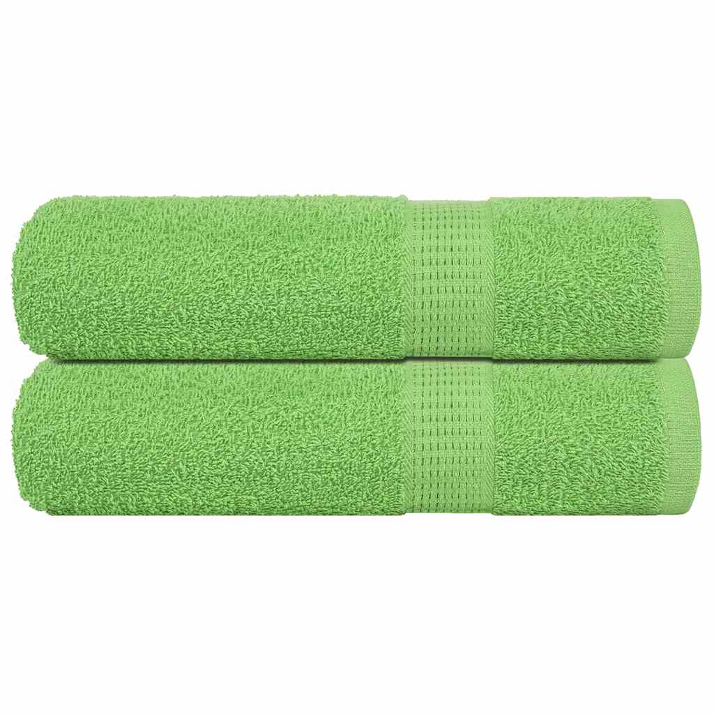 Ručnici za ruke FROGN 2 kom. Zelene boje jabuke 50x100 cm 360 g/m²