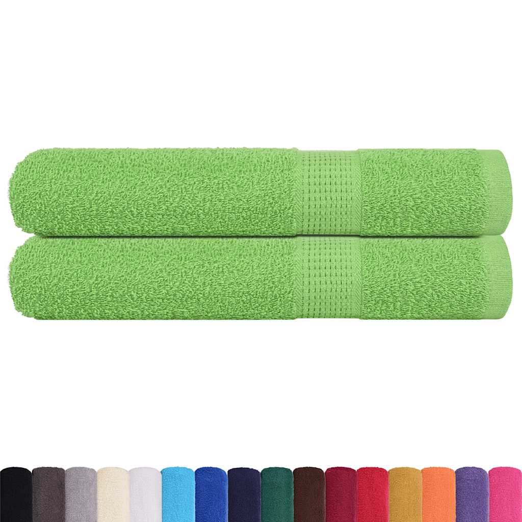 Ručnici FROGN 2 kom Jabučno zelene boje 100x200 cm 360 g/m²