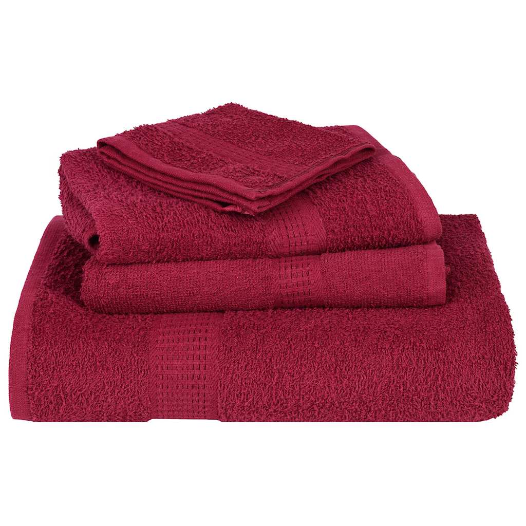 Set ručnika FROGN od 8 dijelova bordo 360 g/m²