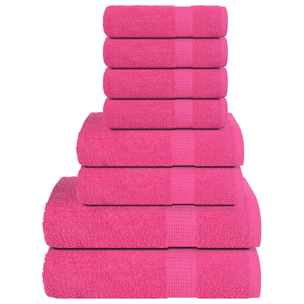 Set ručnika FROGN od 8 dijelova ružičasti 360 g/m²