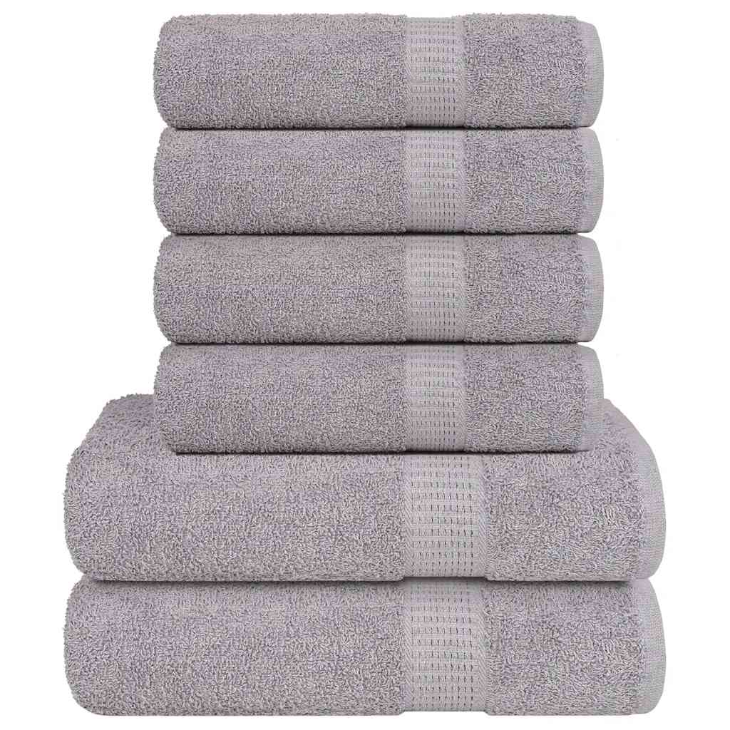 Set ručnika FROGN od 6 dijelova sivi 360 g/m²