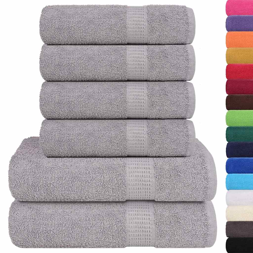 Set ručnika FROGN od 6 dijelova sivi 360 g/m²