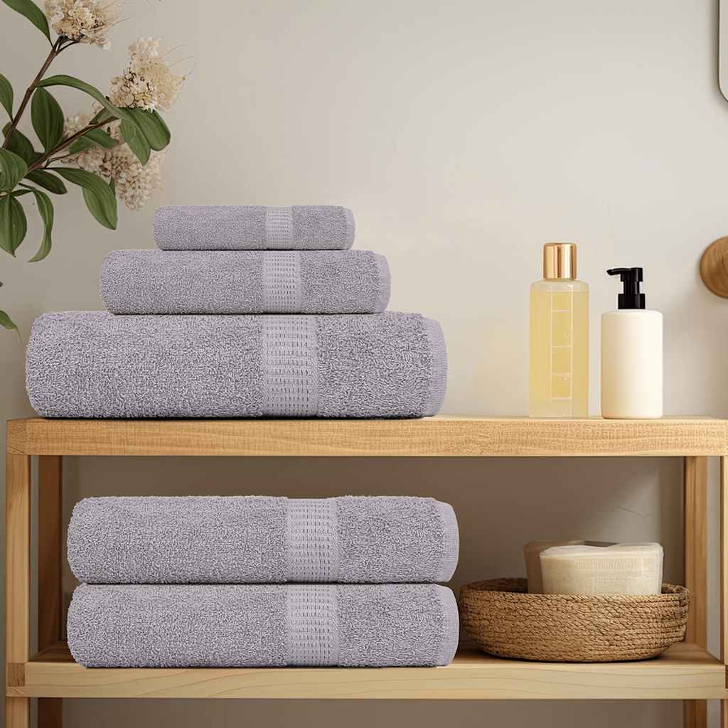 Set ručnika FROGN od 6 dijelova sivi 360 g/m²