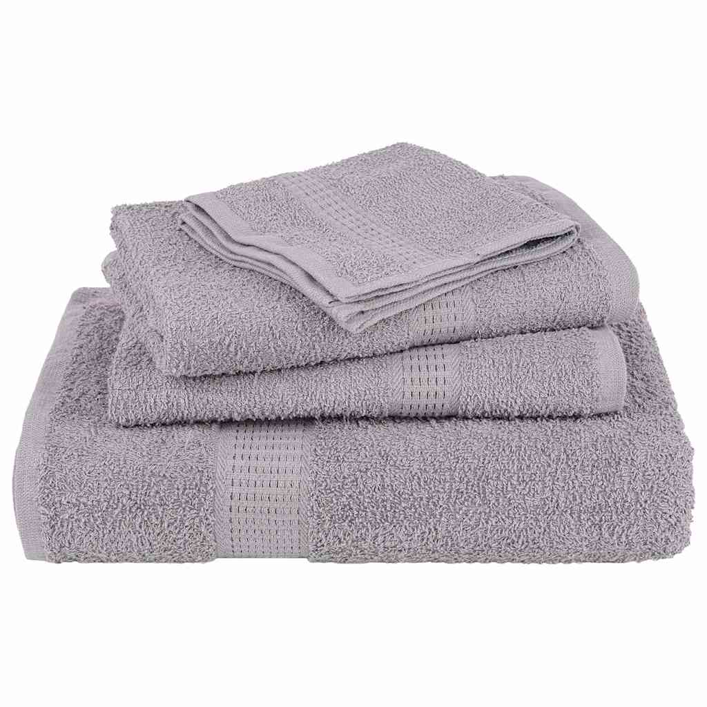 Set ručnika FROGN od 6 dijelova sivi 360 g/m²