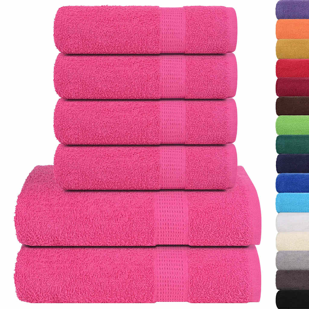Set ručnika FROGN od 6 dijelova ružičasti 360 g/m²