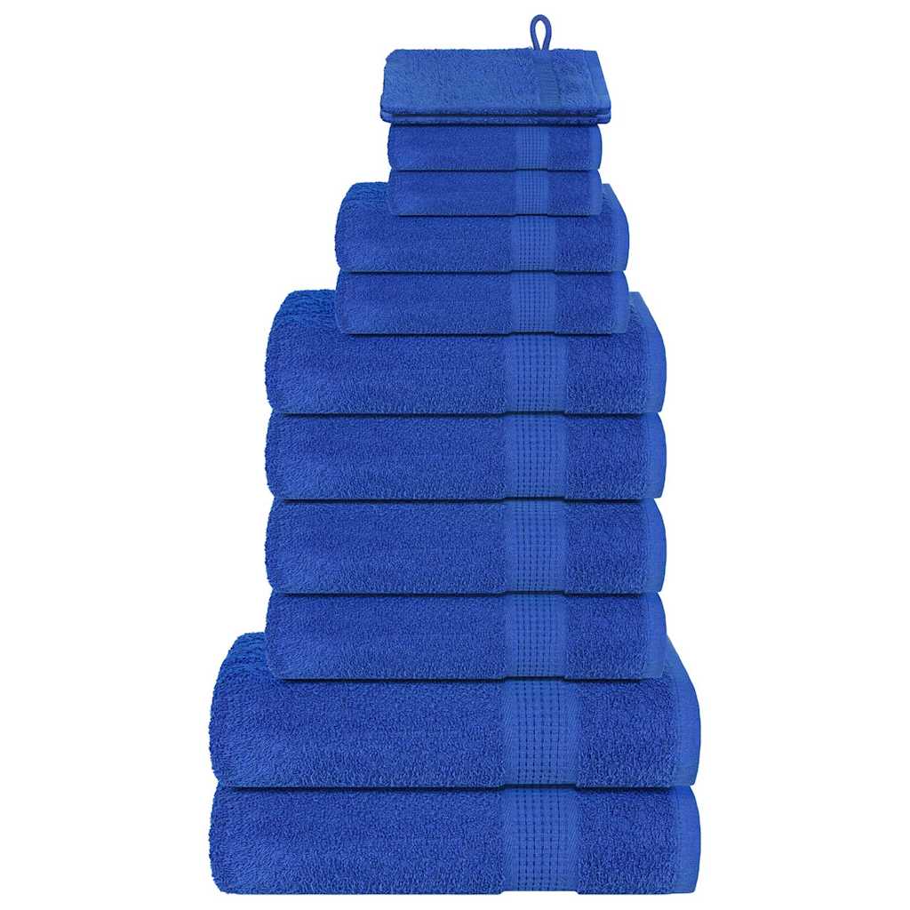 Set ručnika FROGN od 12 dijelova plavi 360 g/m²