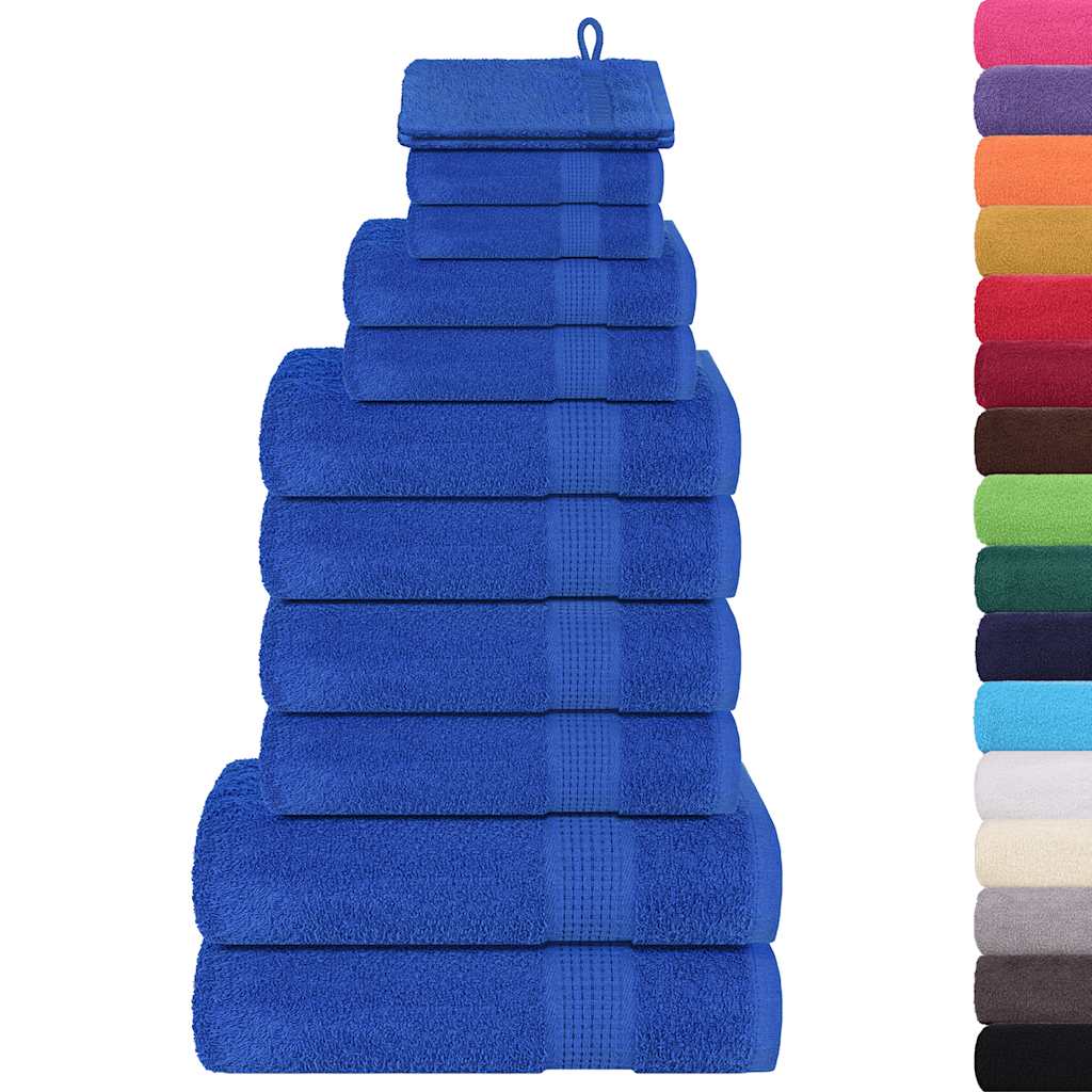 Set ručnika FROGN od 12 dijelova plavi 360 g/m²