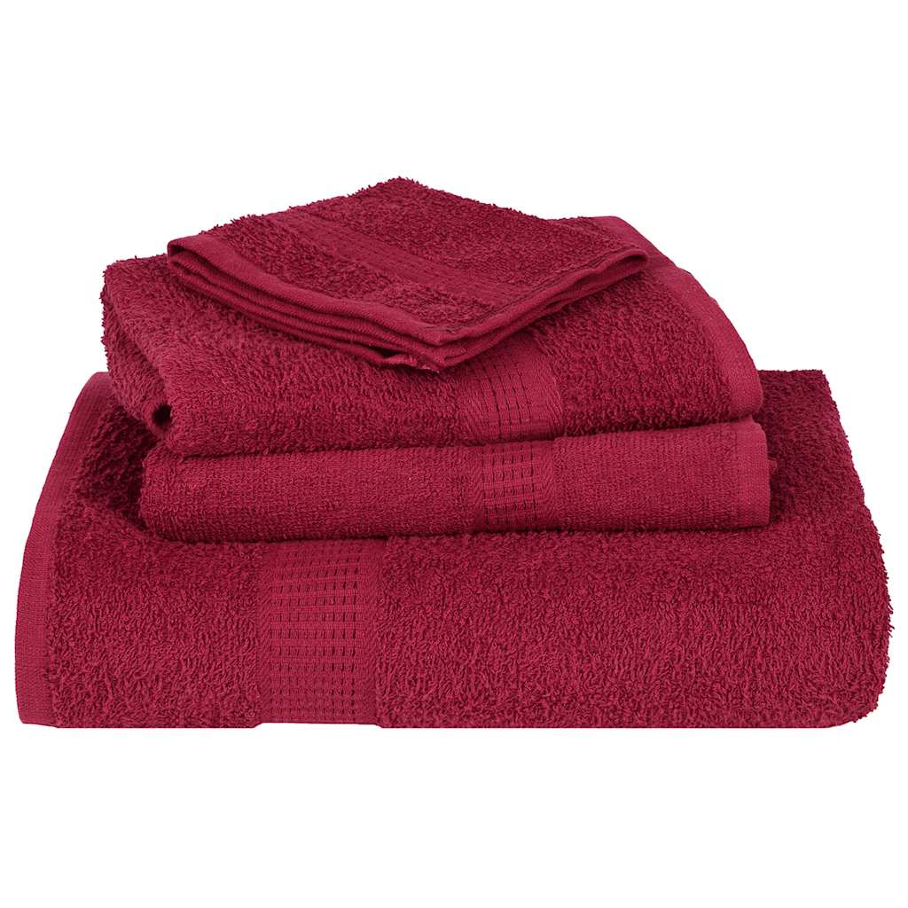 Set ručnika FROGN od 12 dijelova bordo 360 g/m²