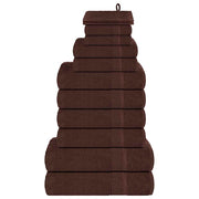 Set ručnika FROGN od 12 dijelova smeđi 360 g/m²