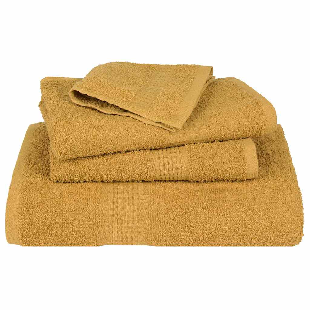 Set ručnika FROGN od 12 dijelova zlatne boje 360 g/m²