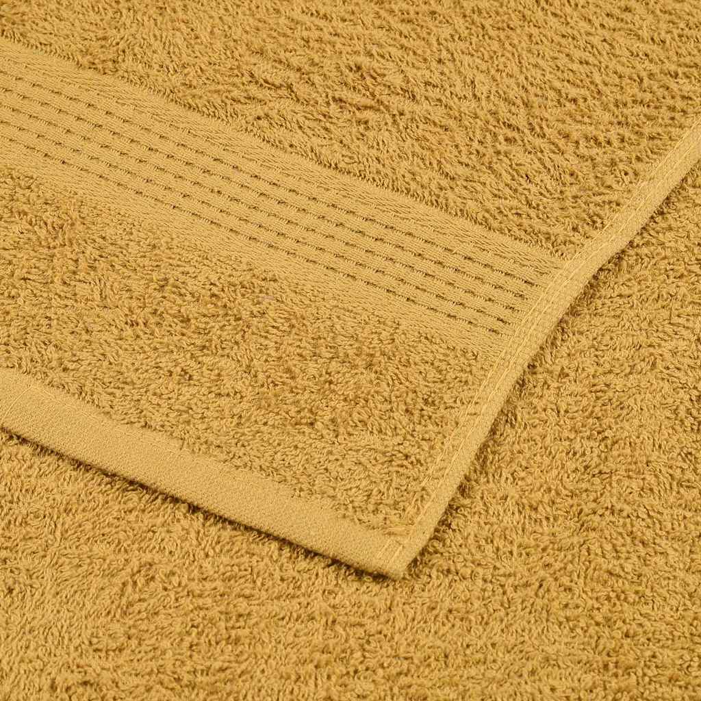 Set ručnika FROGN od 12 dijelova zlatne boje 360 g/m²