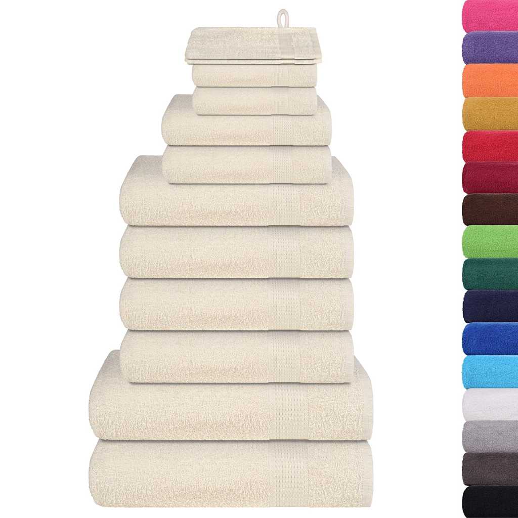 Set ručnika FROGN od 12 dijelova krem boje 360 g/m²