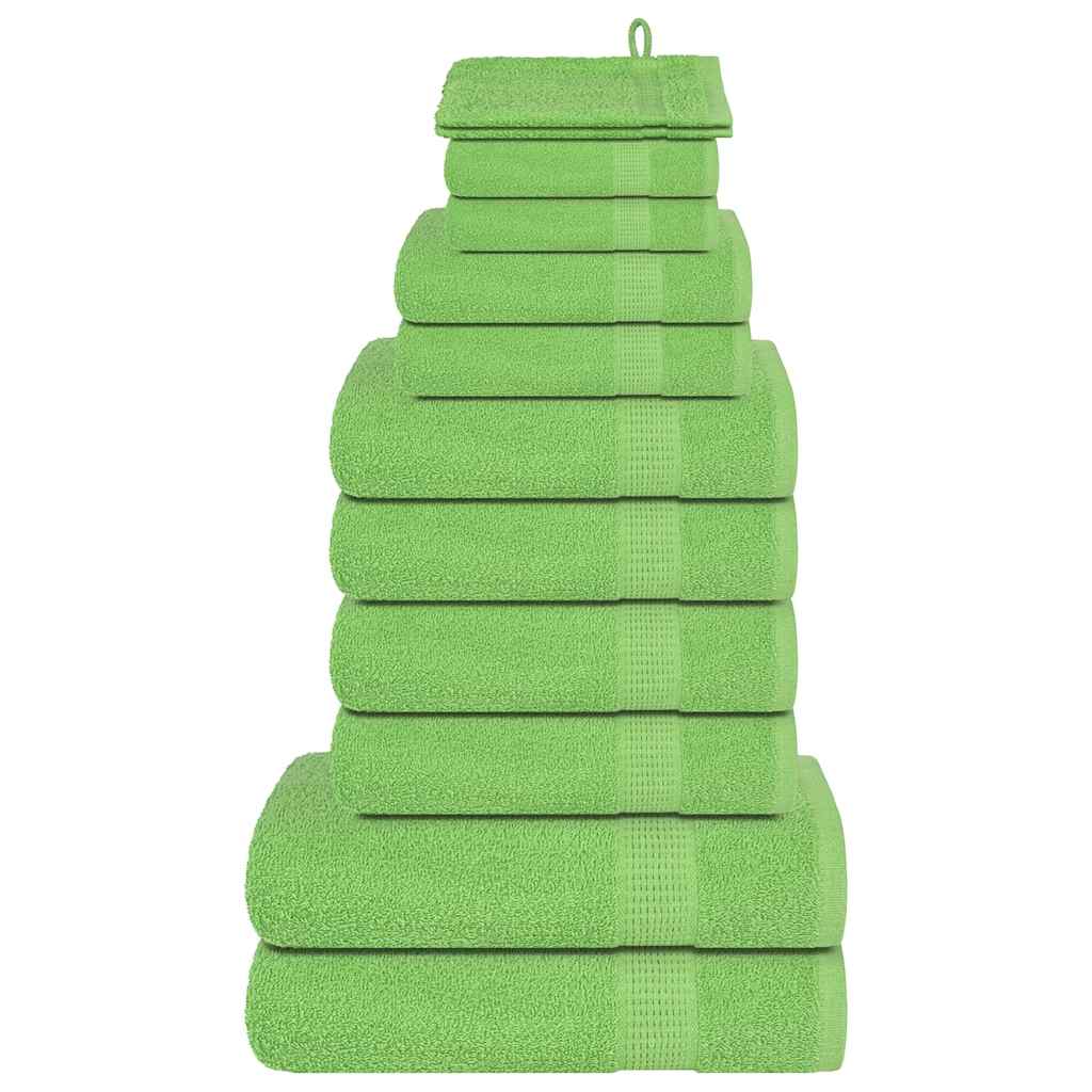Set ručnika FROGN od 12 dijelova jabukasto zelene boje 360 g/m²