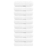 Premium ručnici za pranje SOLUND 10 kom Bijeli 30x30 cm 600 g/m²