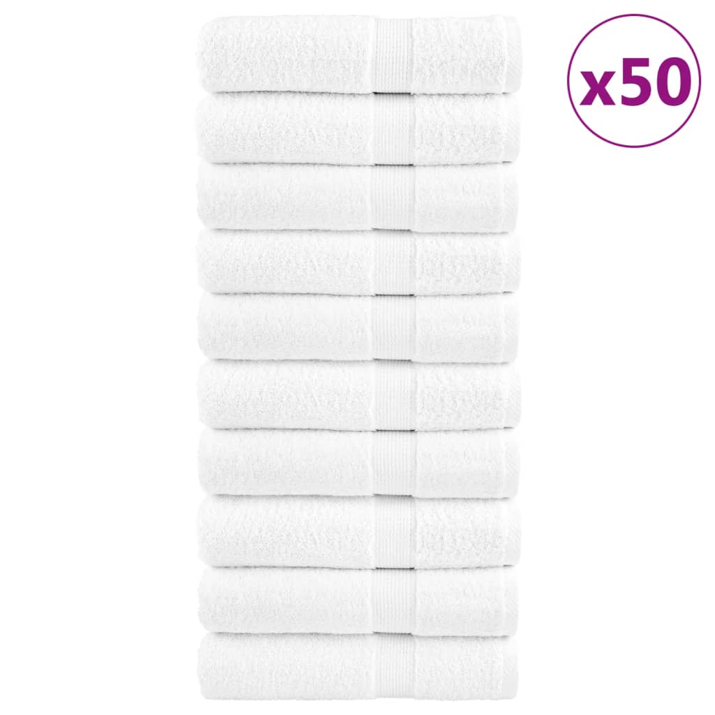 Ručnici za ruke SOLUND 50 kom bijeli 50 x 100 cm 600 gsm