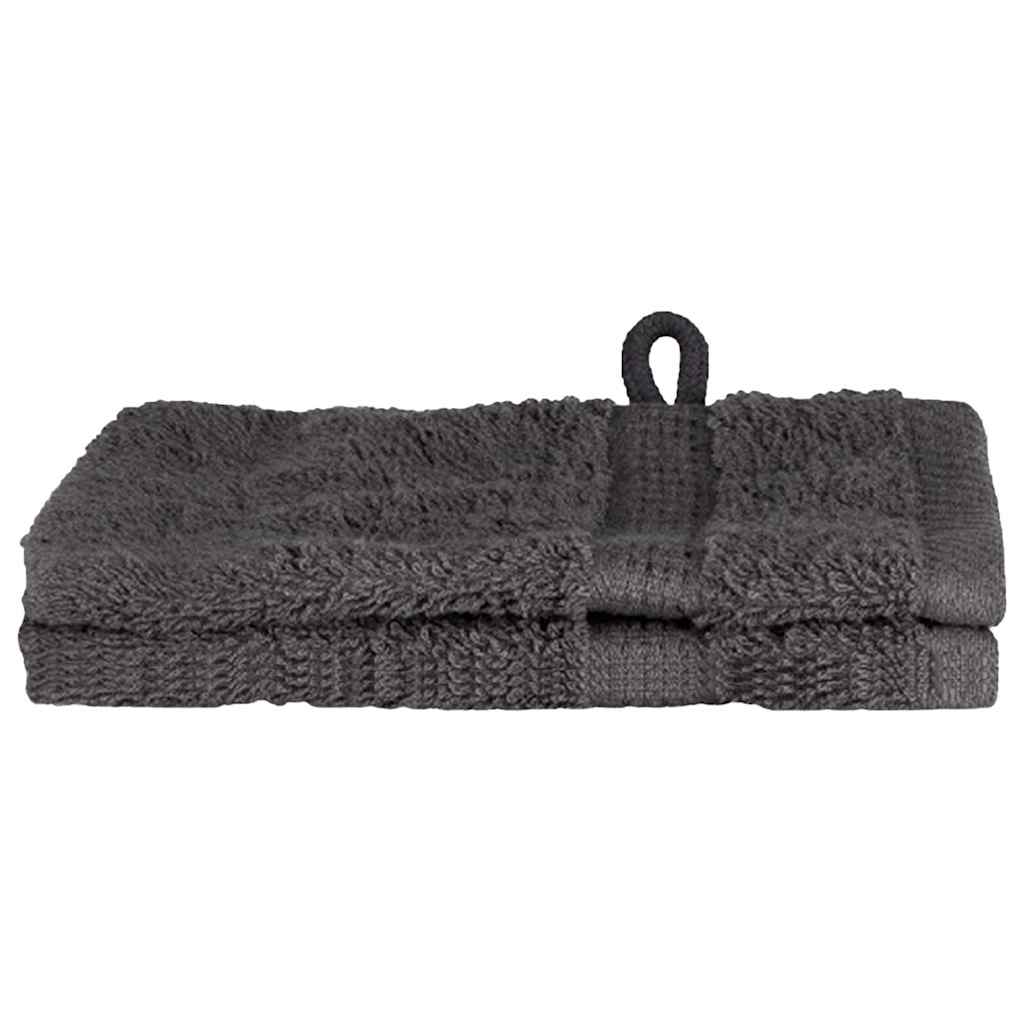 Ručnik za Goste SOLUND 2 pcs Antracit 15 x 21 cm 550 gsm