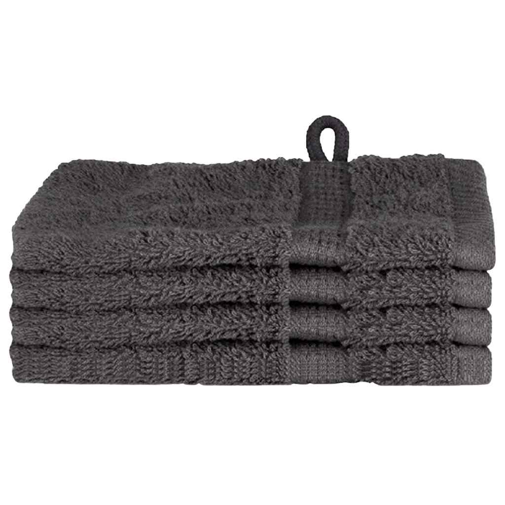 Ručnik za Goste SOLUND 4 pcs Antracit 15 x 21 cm 550 gsm