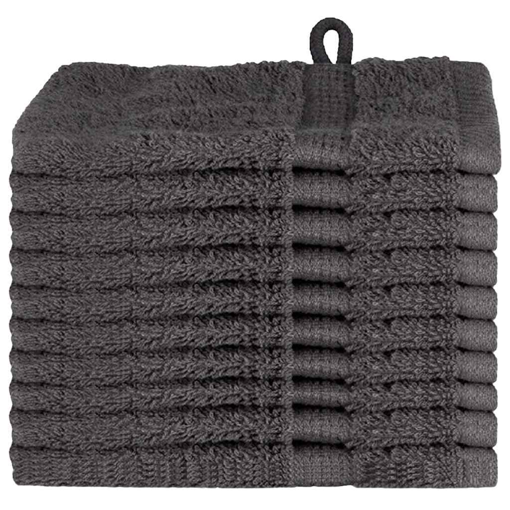 Ručnik za Goste SOLUND 10 pcs Antracit 15 x 21 cm 550 gsm