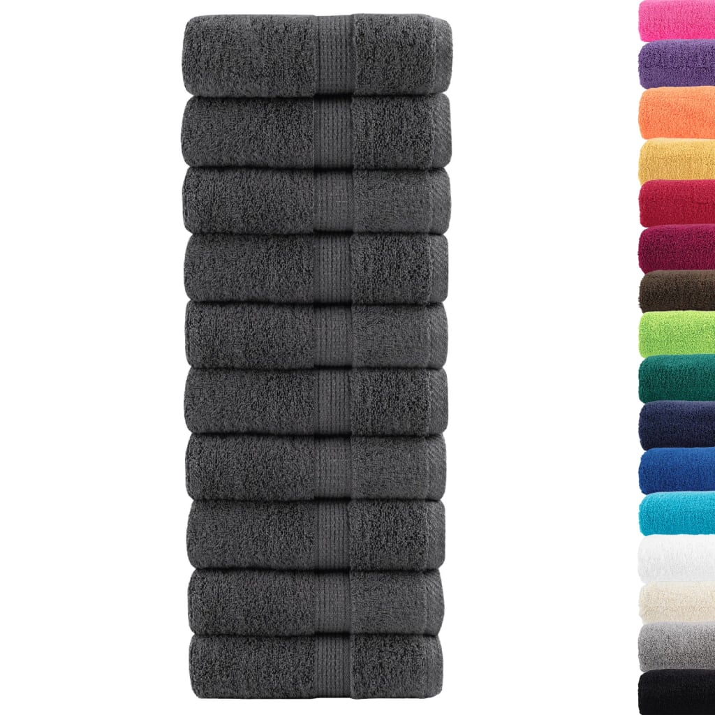 Premium krpe za pranje SOLUND 50 kom Antracit 15x21 cm 600 gsm