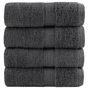 Premium ručnici za pranje SOLUND 4 kom. antracit 30x30 cm 600 g/m²