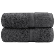 Premium ručnici za goste SOLUND 2 kom. antracit 30x50 cm 600 g/m²