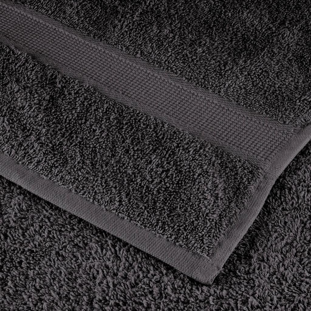 Premium ručnici za goste SOLUND 2 kom. antracit 30x50 cm 600 g/m²