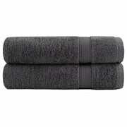 Premium ručnici za ruke SOLUND 2 kom. antracit 50x100 cm 600 g/m²