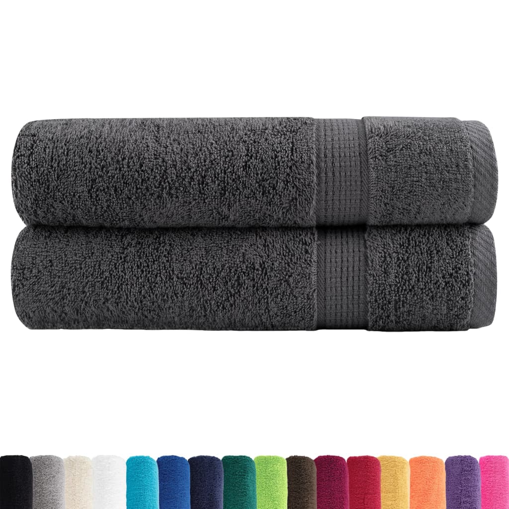 Premium ručnici za ruke SOLUND 2 kom. antracit 50x100 cm 600 g/m²