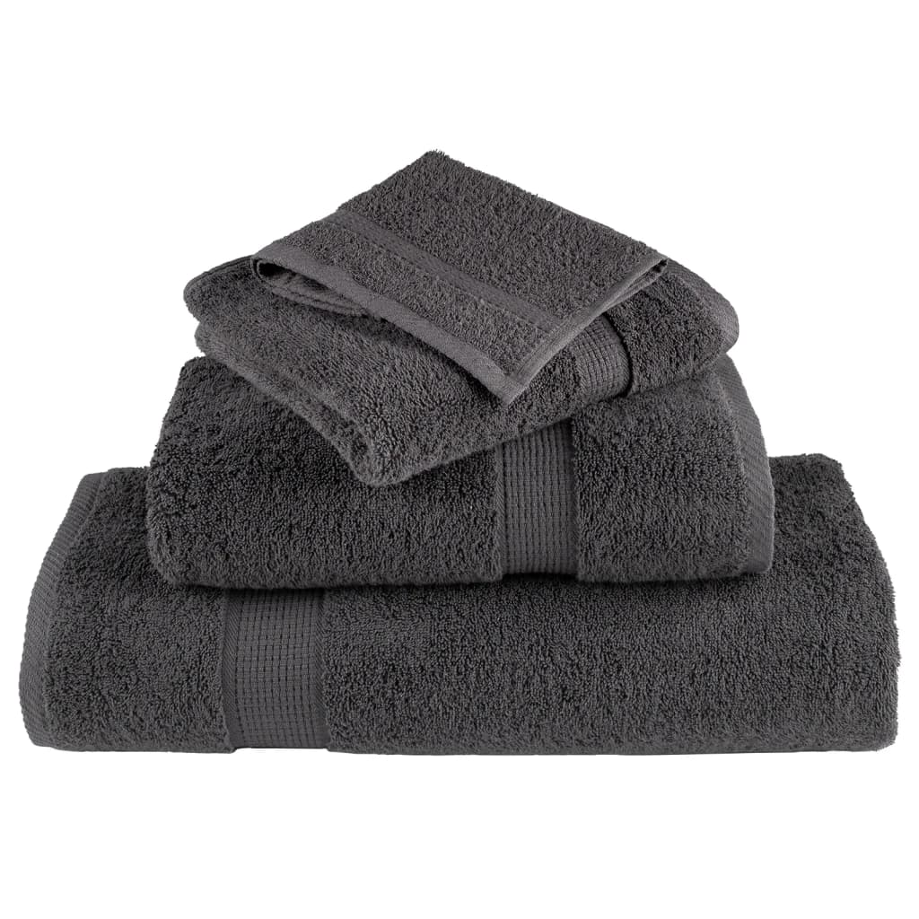 Premium ručnici za ruke SOLUND 2 kom. antracit 50x100 cm 600 g/m²
