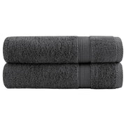 Premium ručnici za tuširanje SOLUND 2 kom. antracit 70x140 cm 600 g/m²