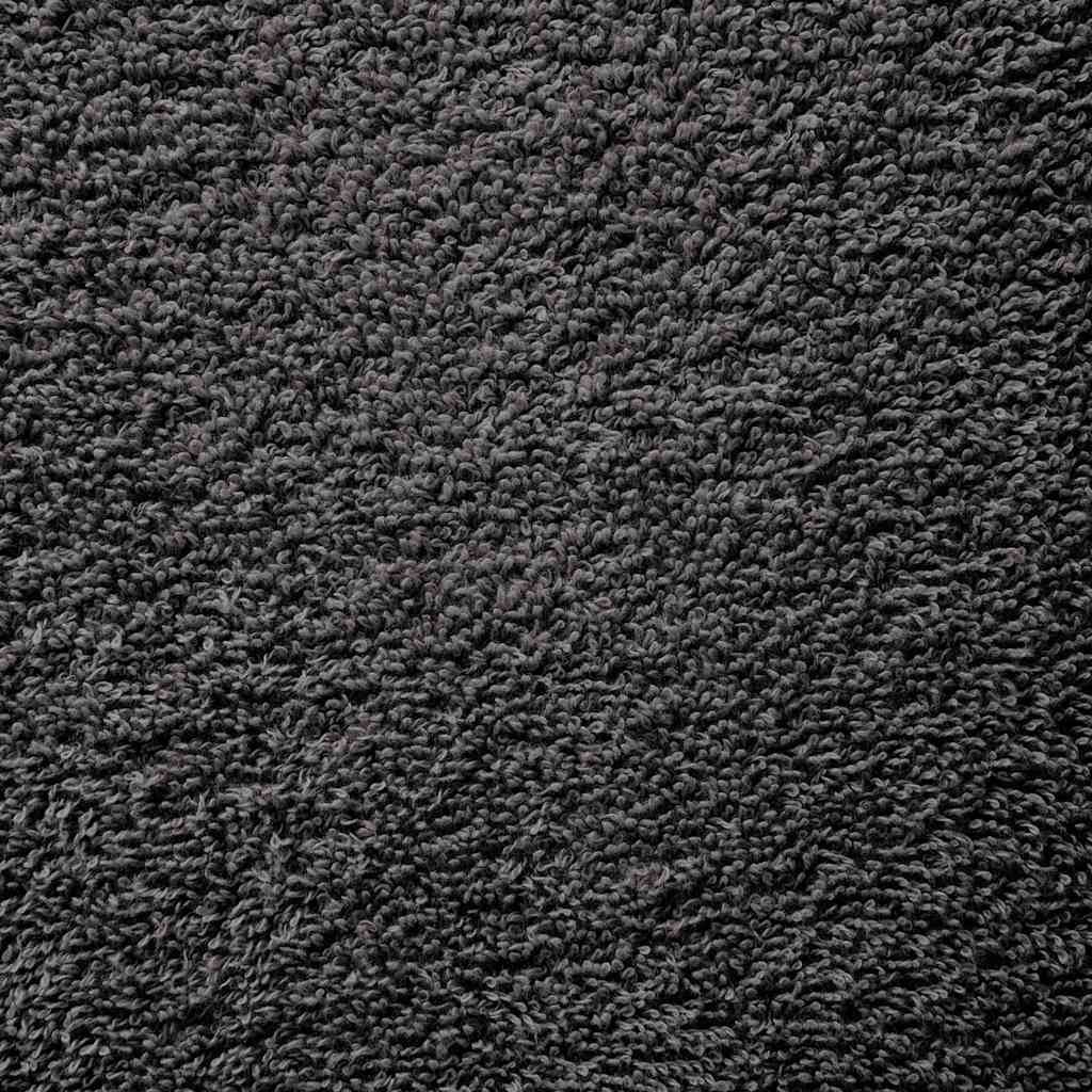 Ručnici za tuš SOLUND 10 kom antracit 70 x 140 cm 600 gsm